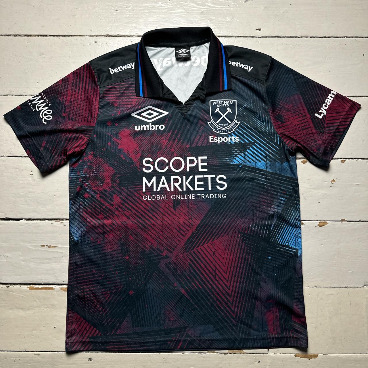 West Ham Umbro E Sports Polo Football Jersey