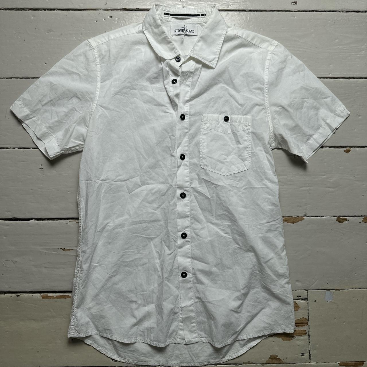 Stone Island White Short Sleeve Shirt