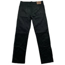 Moschino Jeans Vintage Black and Grey Stitch Jeans with Tape Repeat Logo (34W)