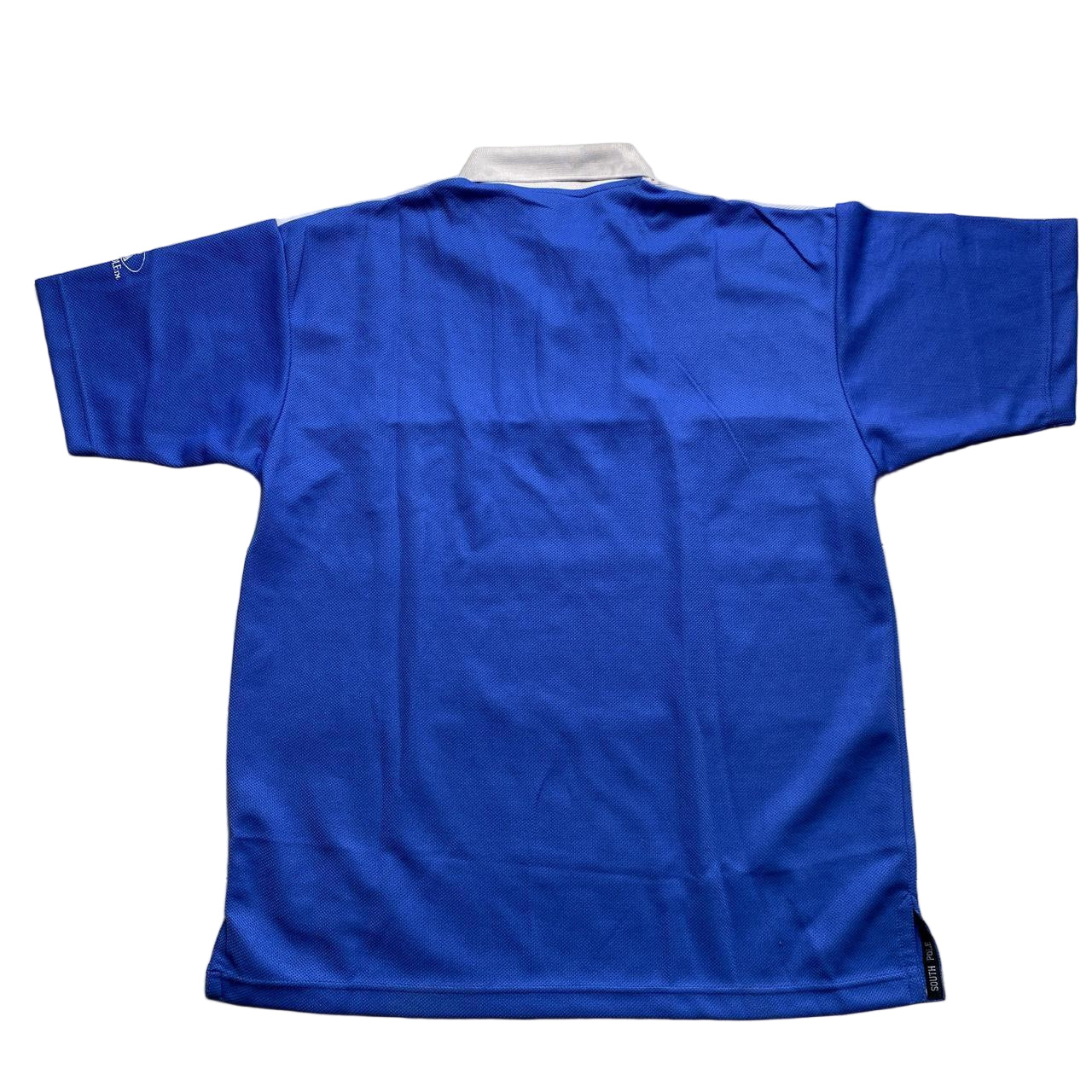 South Pole Vintage Light Blue and White Polo Shirt (XL)