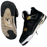 Jordan 4 Royalty Metallic Gold and Black Suede (UK 7.5)