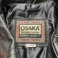 Osaka Champion Red Indian Leather Bomber Jacket (L)