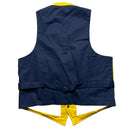 Woolrich Yellow and Navy Gilet Waistcoat (L)