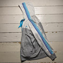 Adidas Performance Essentials Grey and Tri Tone Blue Hoodie