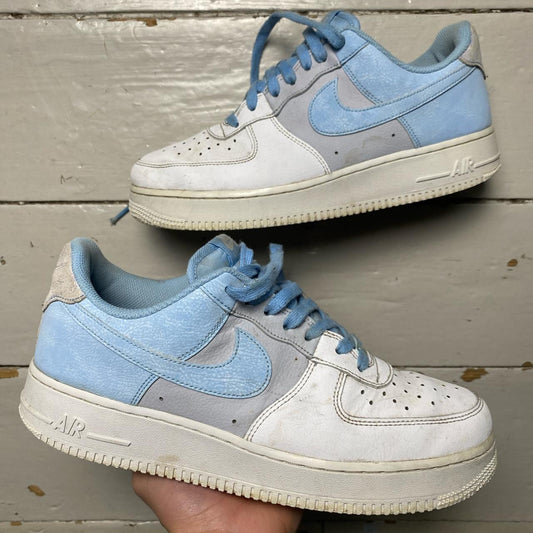 Nike Air Force 1 White Light UNC Blue