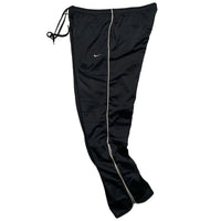 Nike Swoosh Vintage Trackpant Baggy Black and White Tracksuit Bottoms (XL)