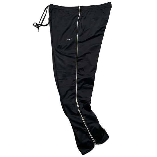 Nike Swoosh Vintage Trackpant Baggy Black and White Tracksuit Bottoms (XL)