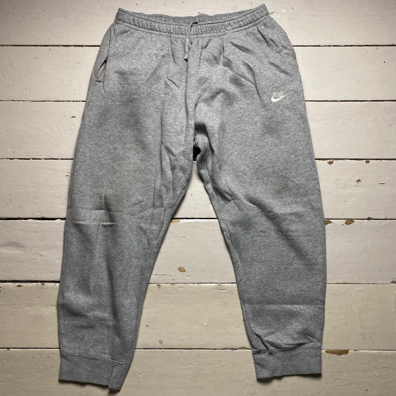 Nike Swoosh Grey and White Baggy Joggers