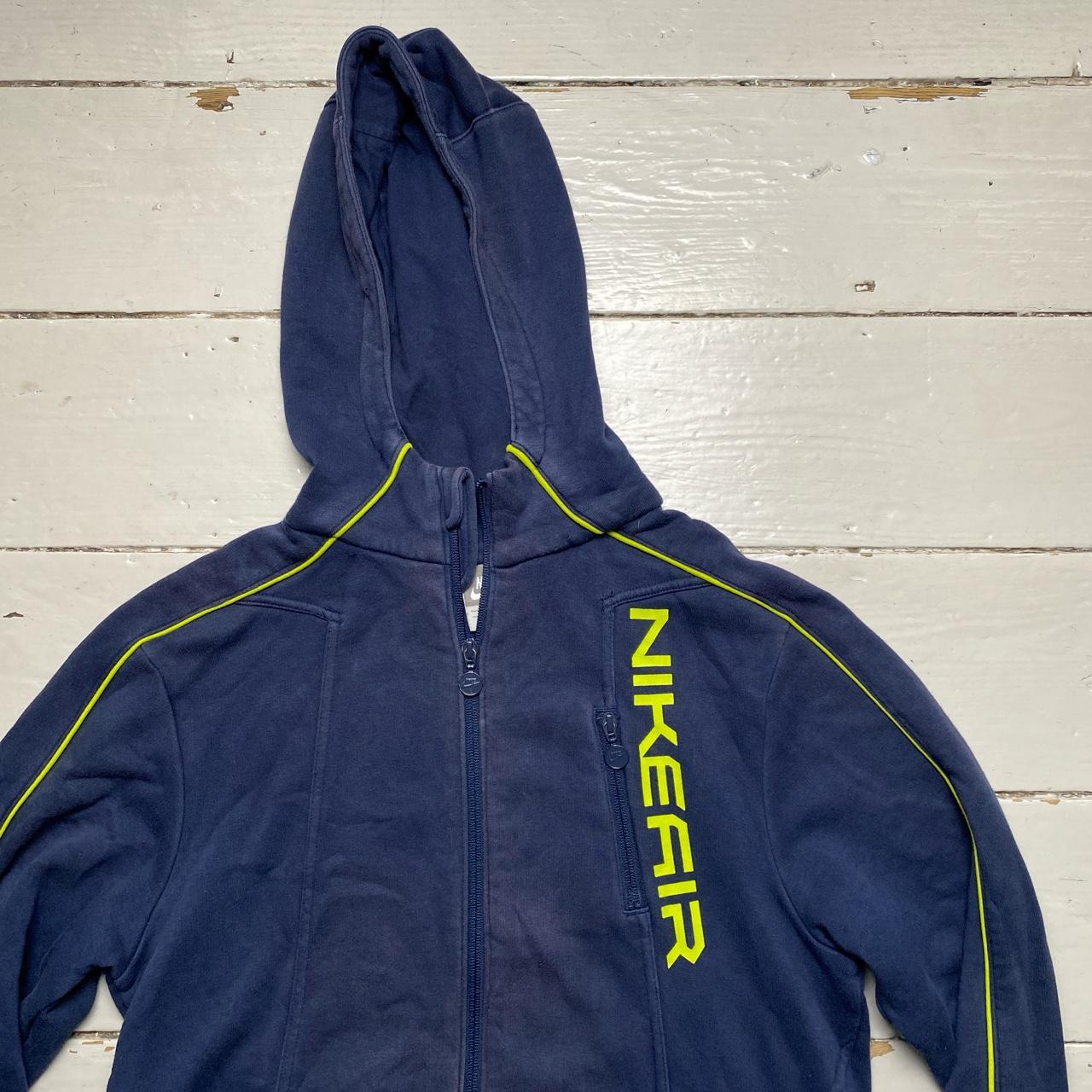 Nike Air Vintage Navy and Green Hoodie