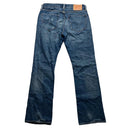 Levis 527 Bootcut Baggy Blue Distressed Jeans (32W)