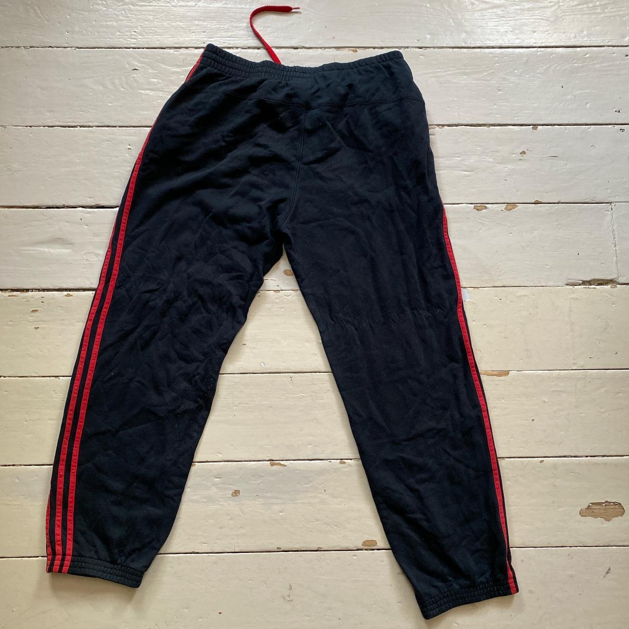 Adidas Performance Essentials Black and Red Joggers