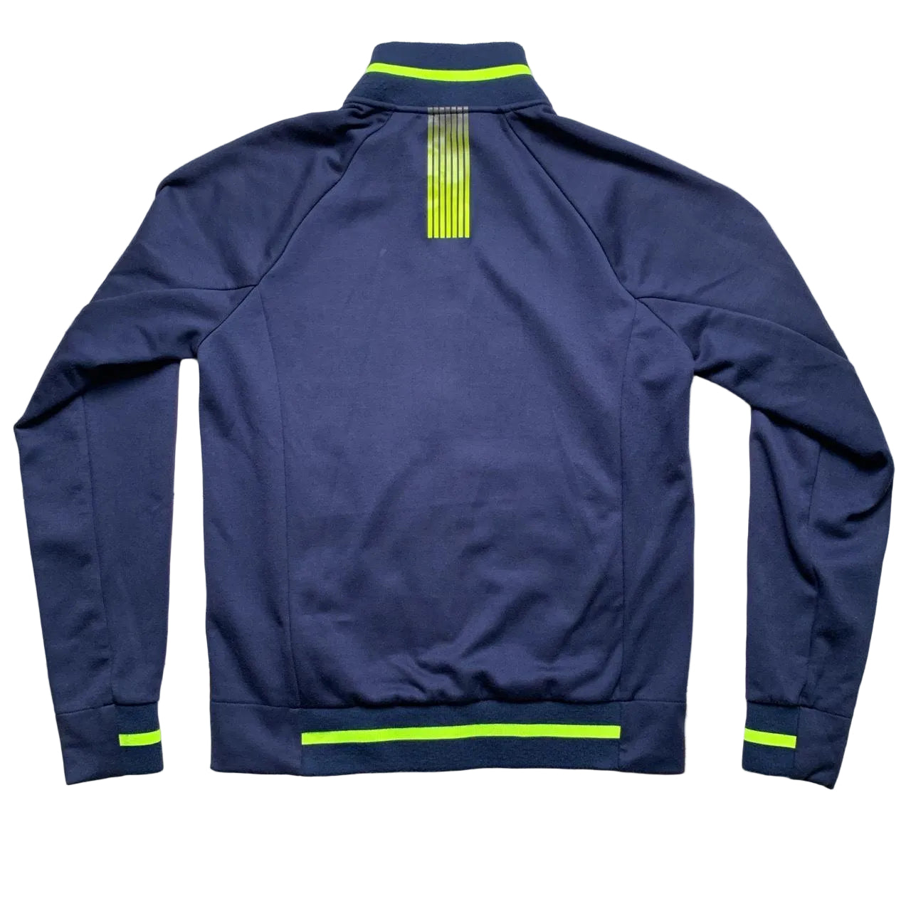 Emporio Armani EA7 Navy and Neon Green Tracksuit Jacket