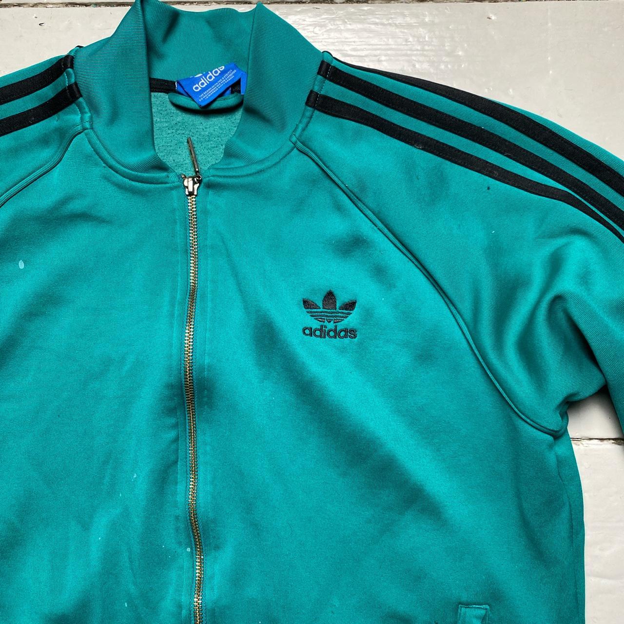 Adidas SST Green and Black Tracksuit Jacket