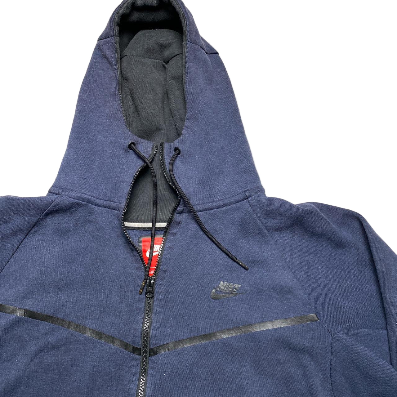 Nike Tech Fleece Navy and Black Hoodie (XL)