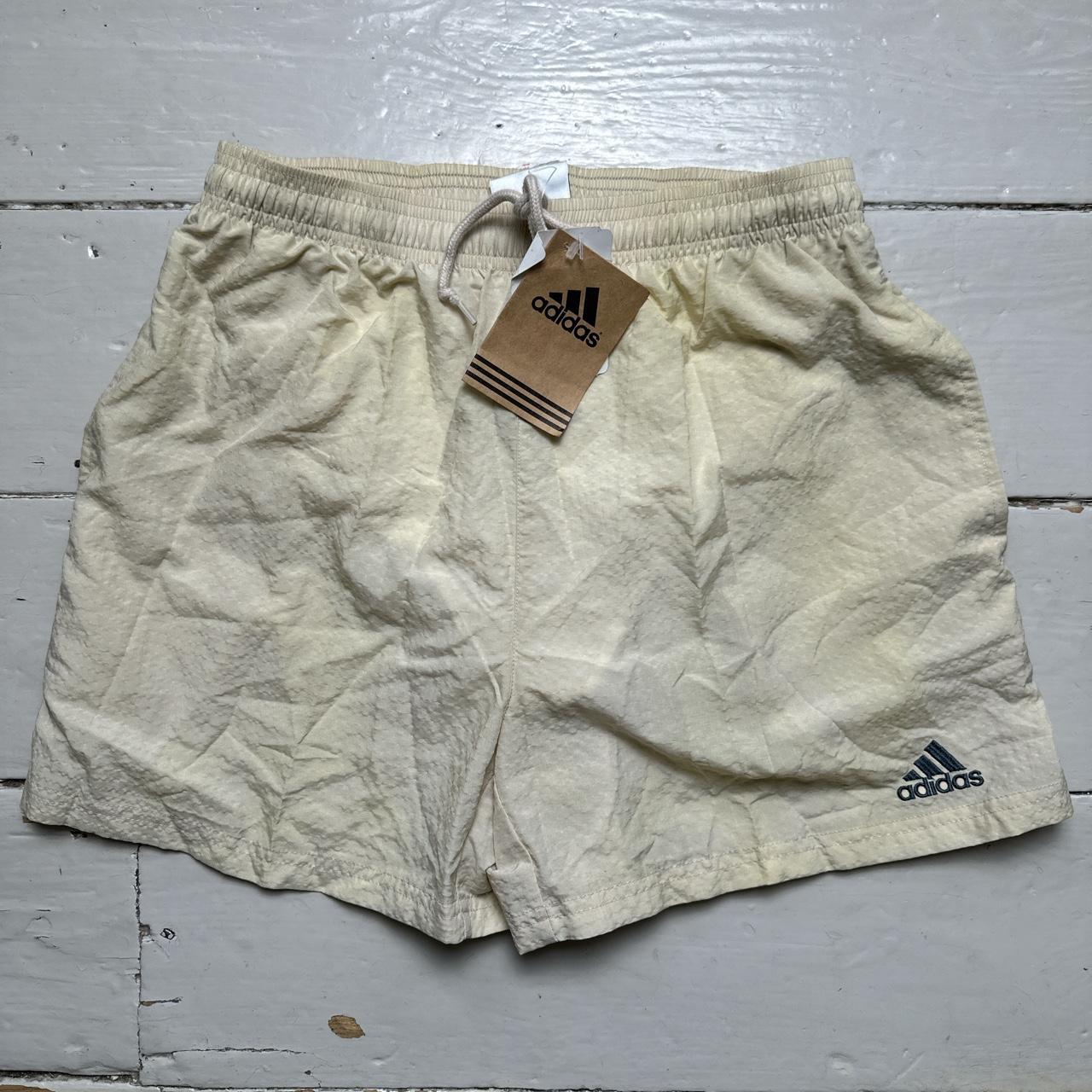 Adidas Vintage Shorts Cream and Grey