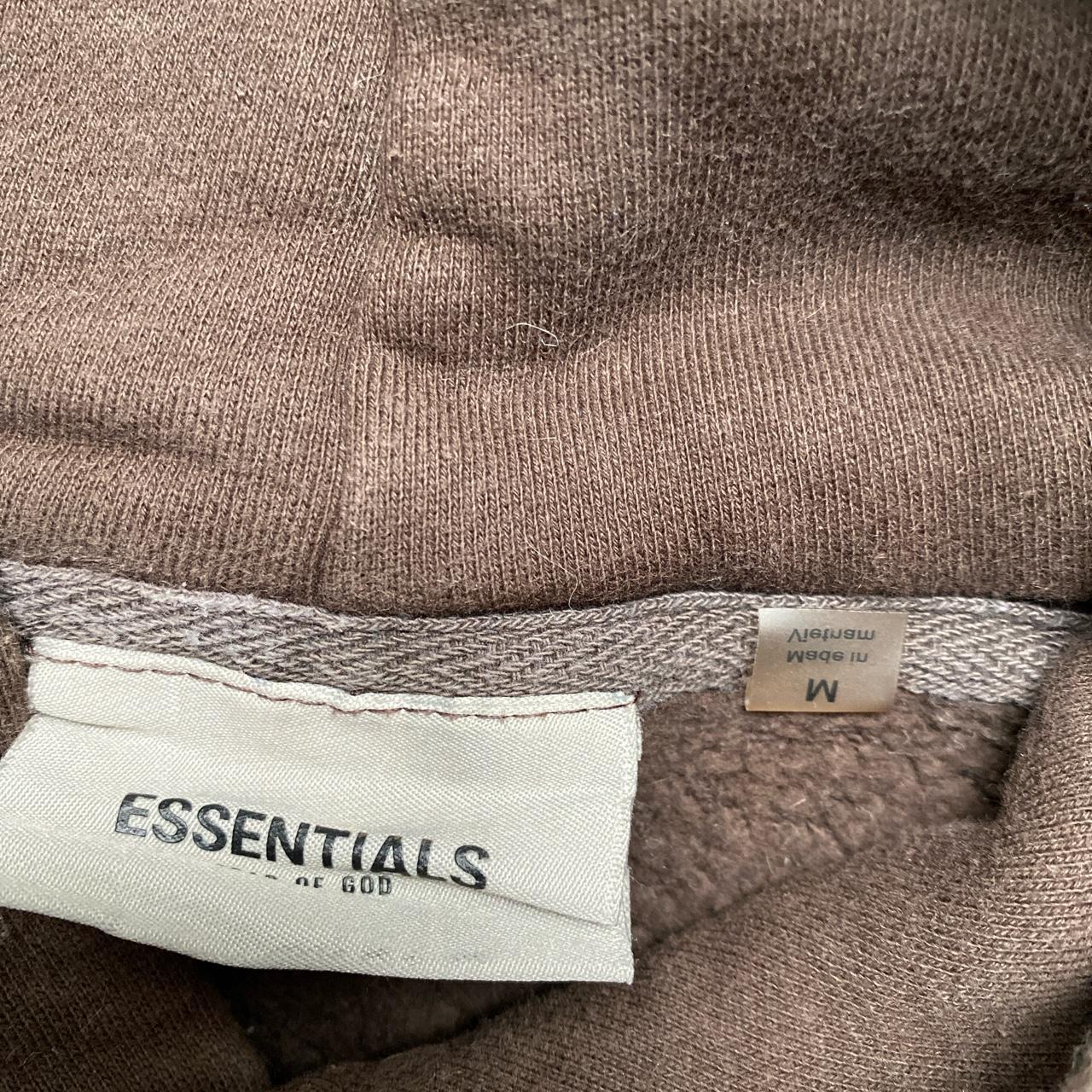 Essentials Fear of God Brown and Black Baggy Hoodie (M)