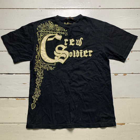 Crew Soldier Black and Gold T Shirt