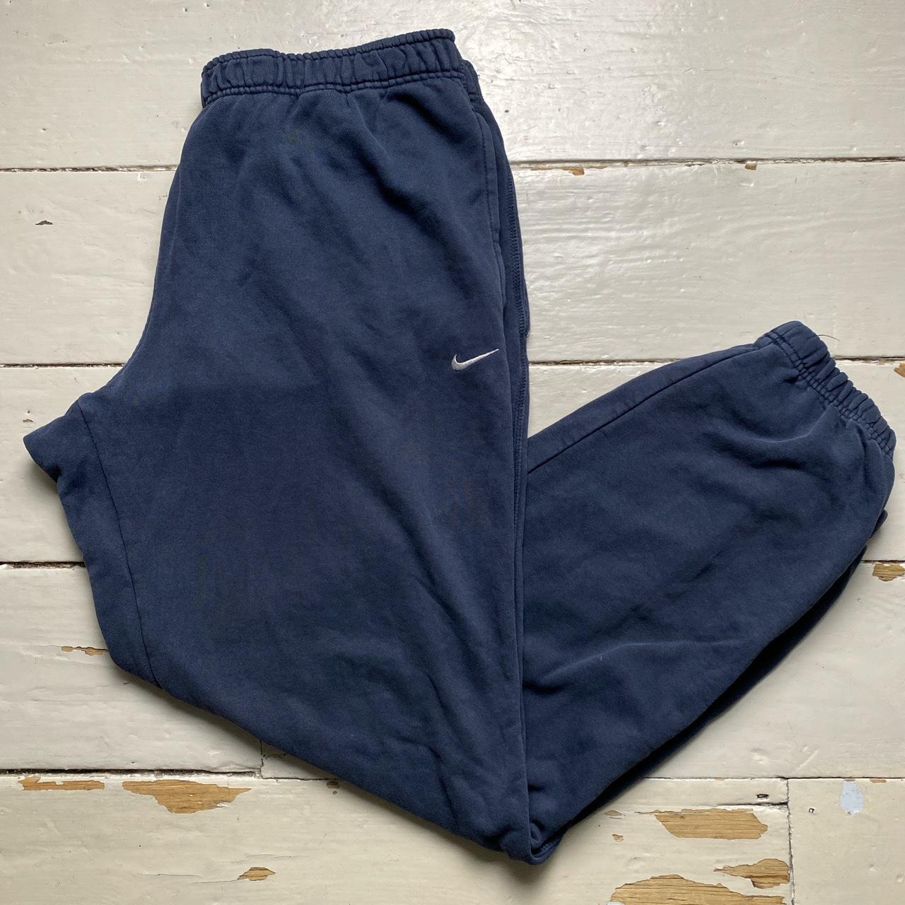 Nike Swoosh Navy and White Athletic Department Baggy Joggers