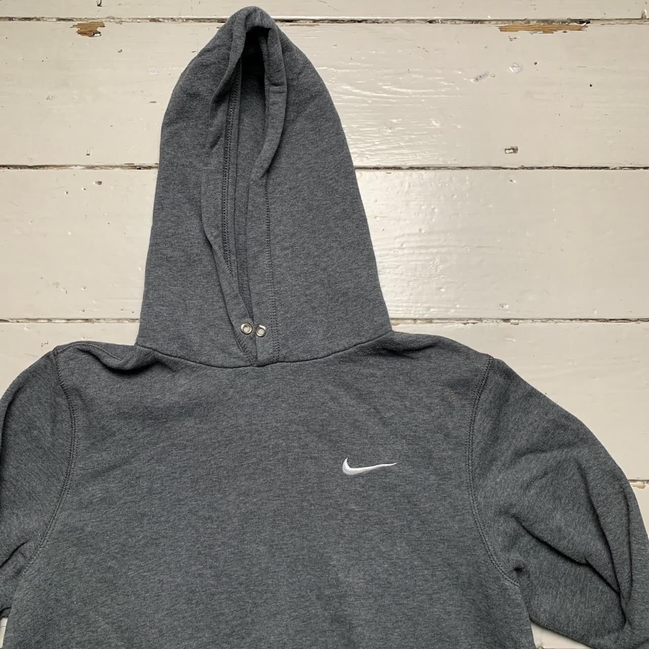 Nike Swoosh Grey and White Hoodie