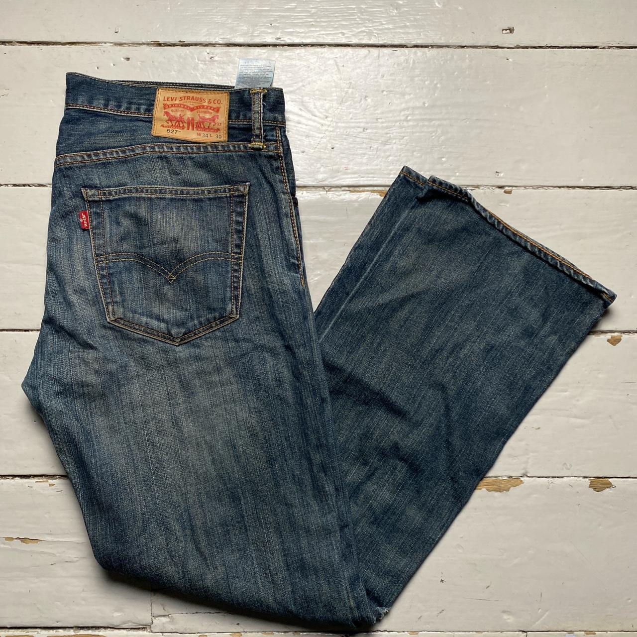 Levis 527 Baggy Navy Stonewash Jeans