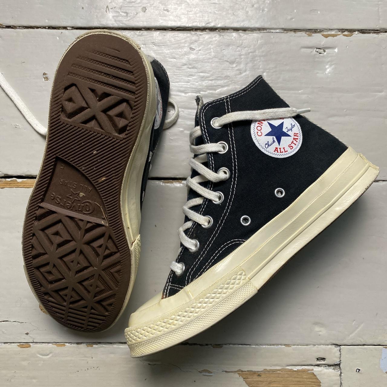 Comme Des Garcons Play Converse High Black and Cream