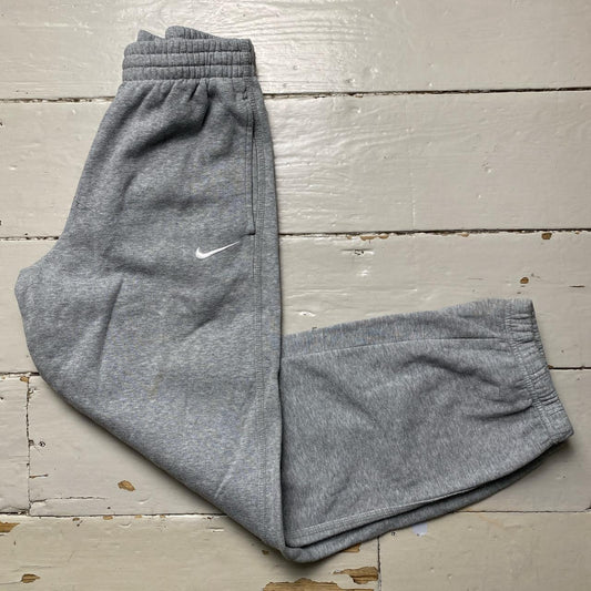 Nike Swoosh Grey and White Baggy Joggers