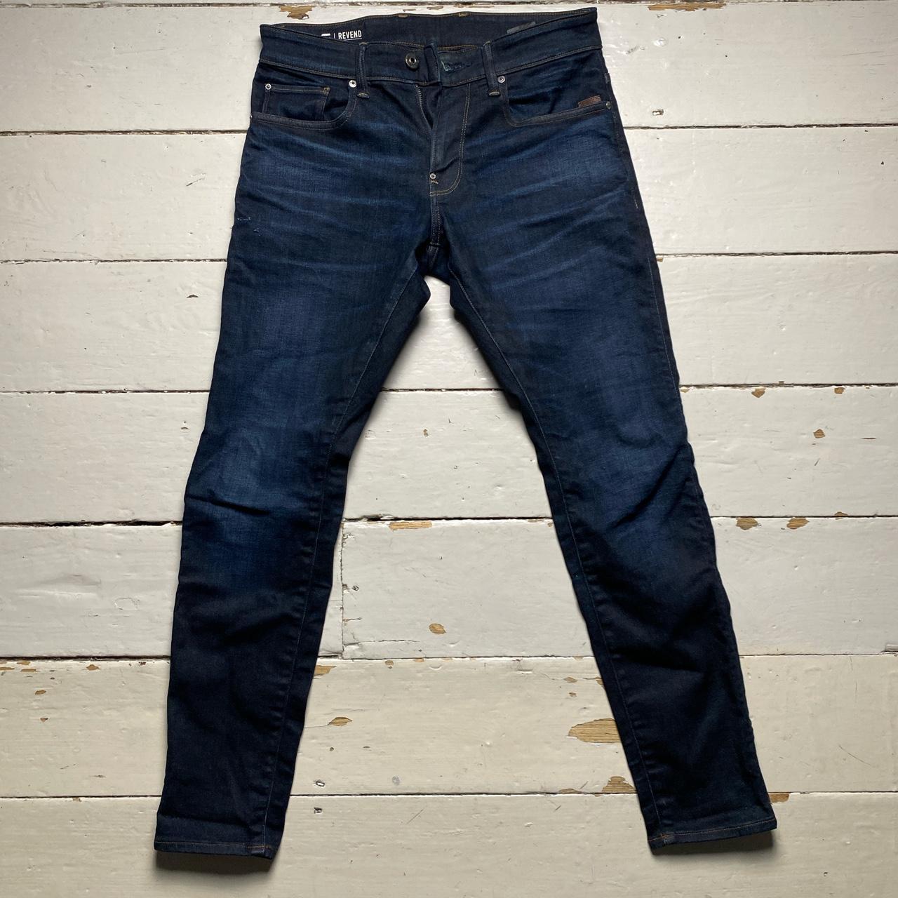 G Star Revend Navy Slim Fit Jeans