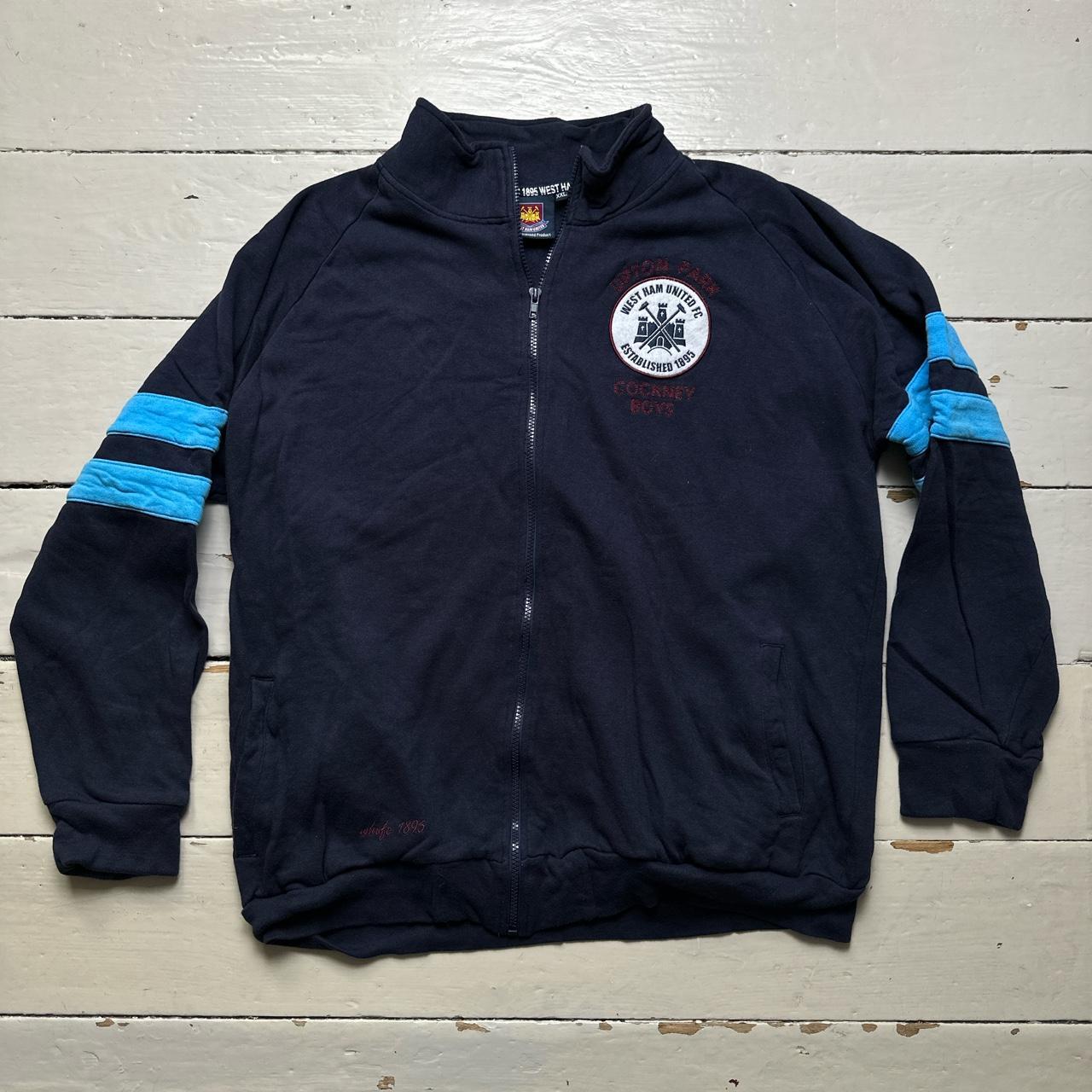 West Ham United Vintage Zip Jumper Upton Park Cockney Boys