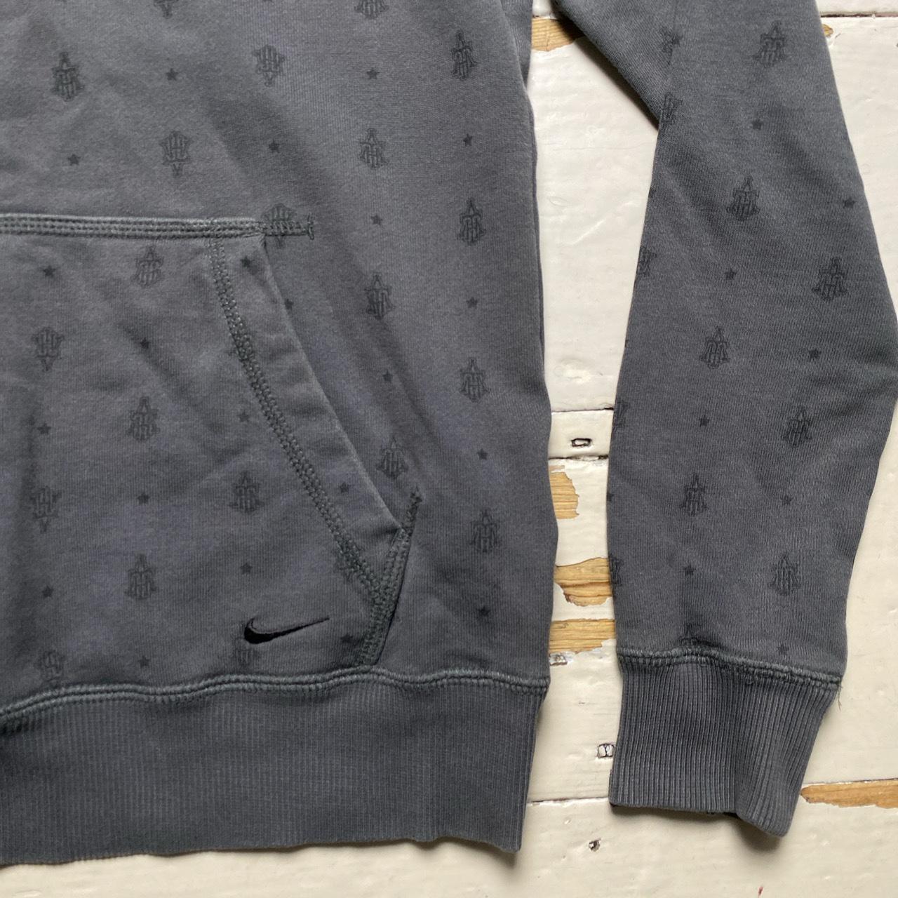 Nike Athletic Department Vintage Hoodie Grey with repeat print