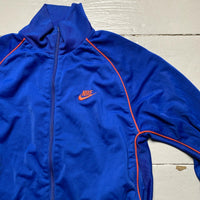 Nike Vintage Tracksuit Jacket Blue and Orange Swoosh