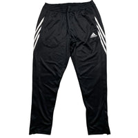 Adidas Black and White Slim Fit Trackpant Bottoms (XL)