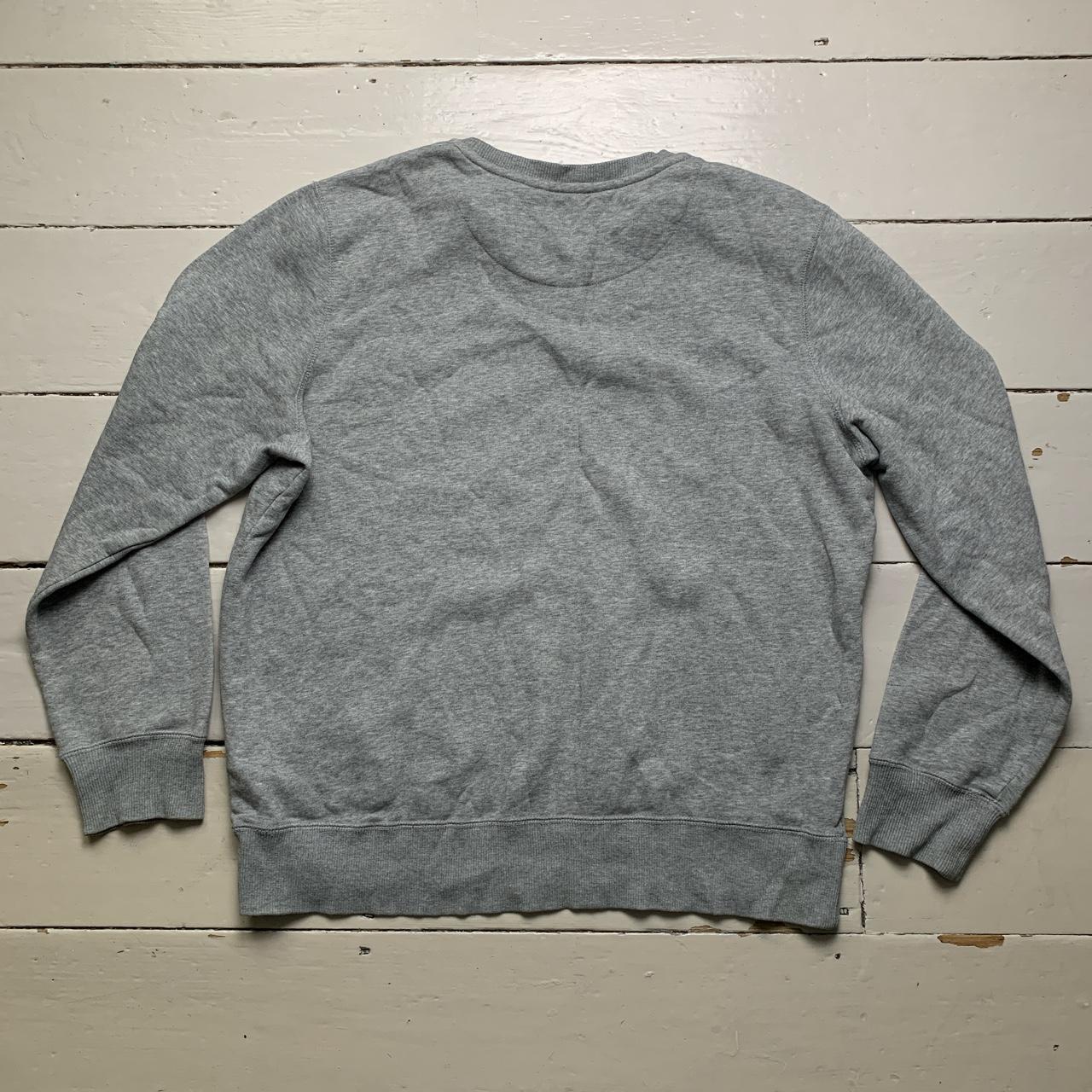 Nike Swoosh Grey and White Jumper