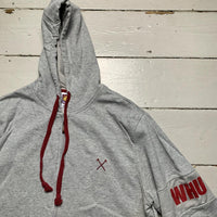 West Ham United Vintage Merch Grey Hoodie