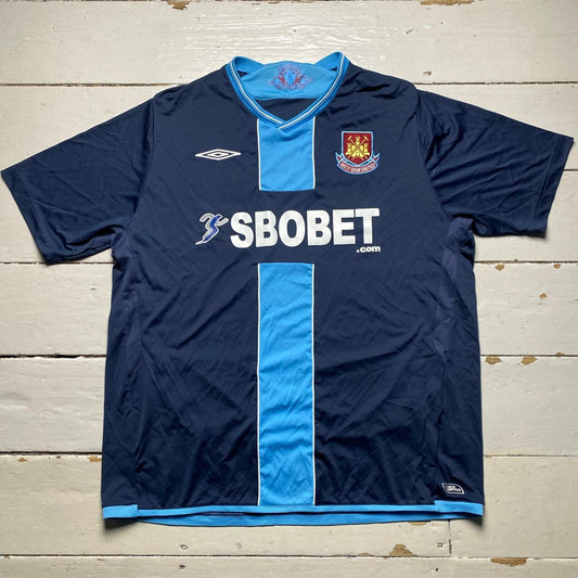 West Ham United Vintage Umbro 2009 Football Jersey