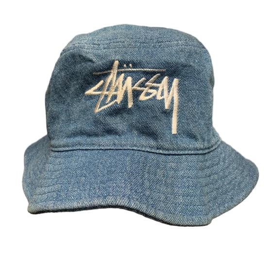 Stussy Blue Denim Bucket Hat