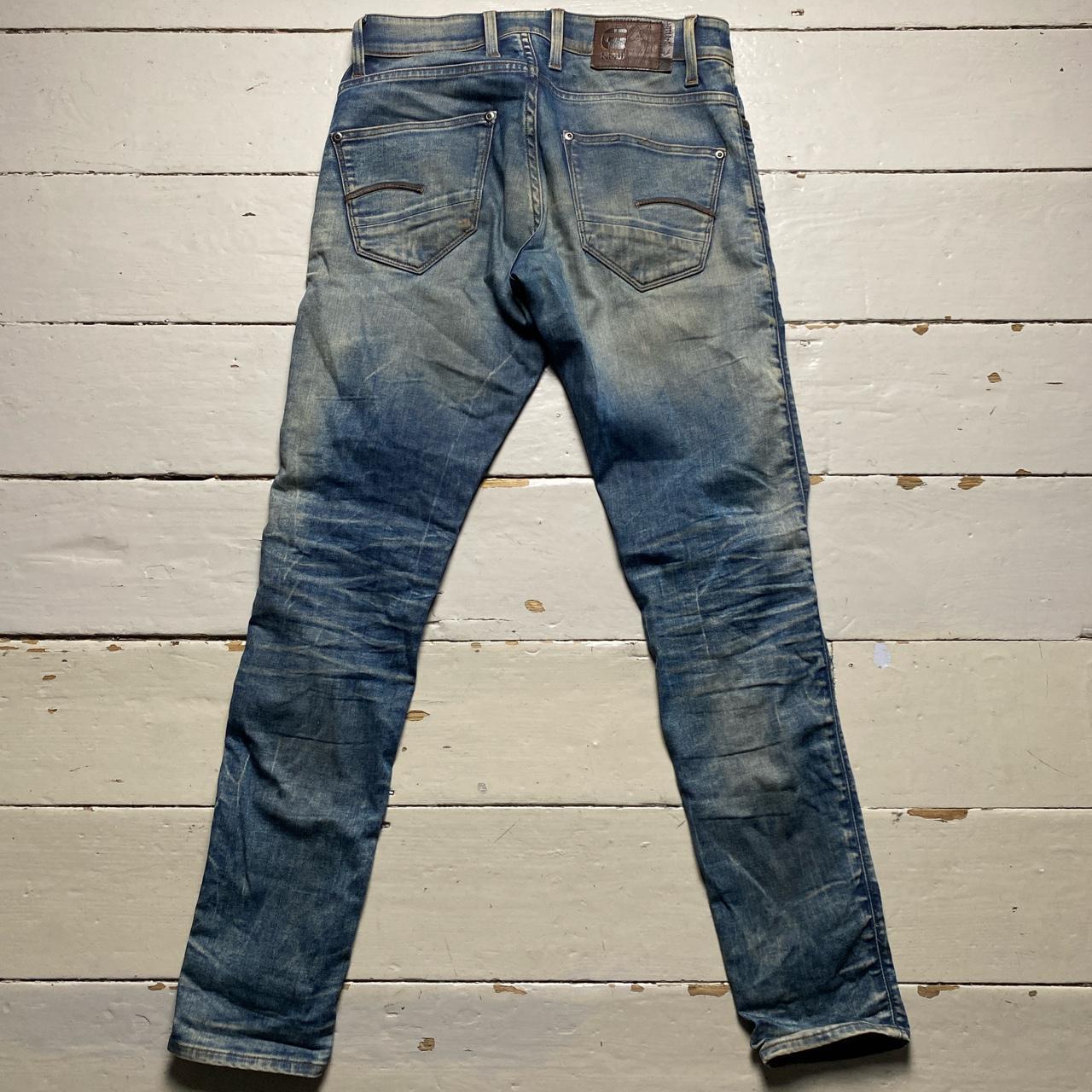 G Star Stonewashed Revend Slim Jeans