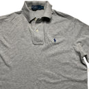 Ralph Lauren Polo Grey and Navy Long Sleeve Polo Shirt (S)