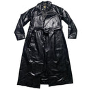Biba Snakeskin Black Long Trench Coat (UK 12)