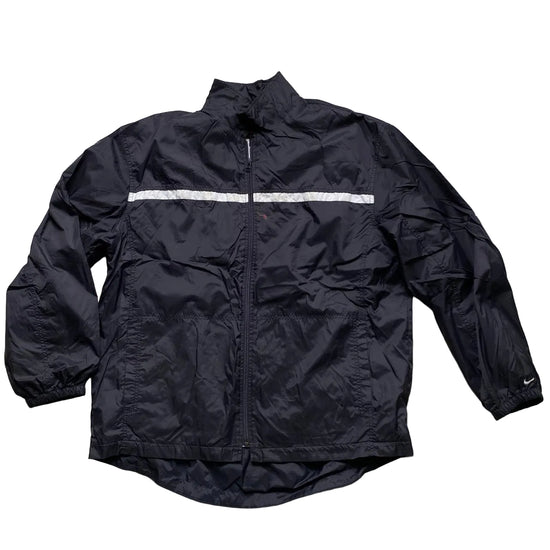 Nike Vintage 90’s Swoosh Black and White Shell Tracksuit Jacket (L)