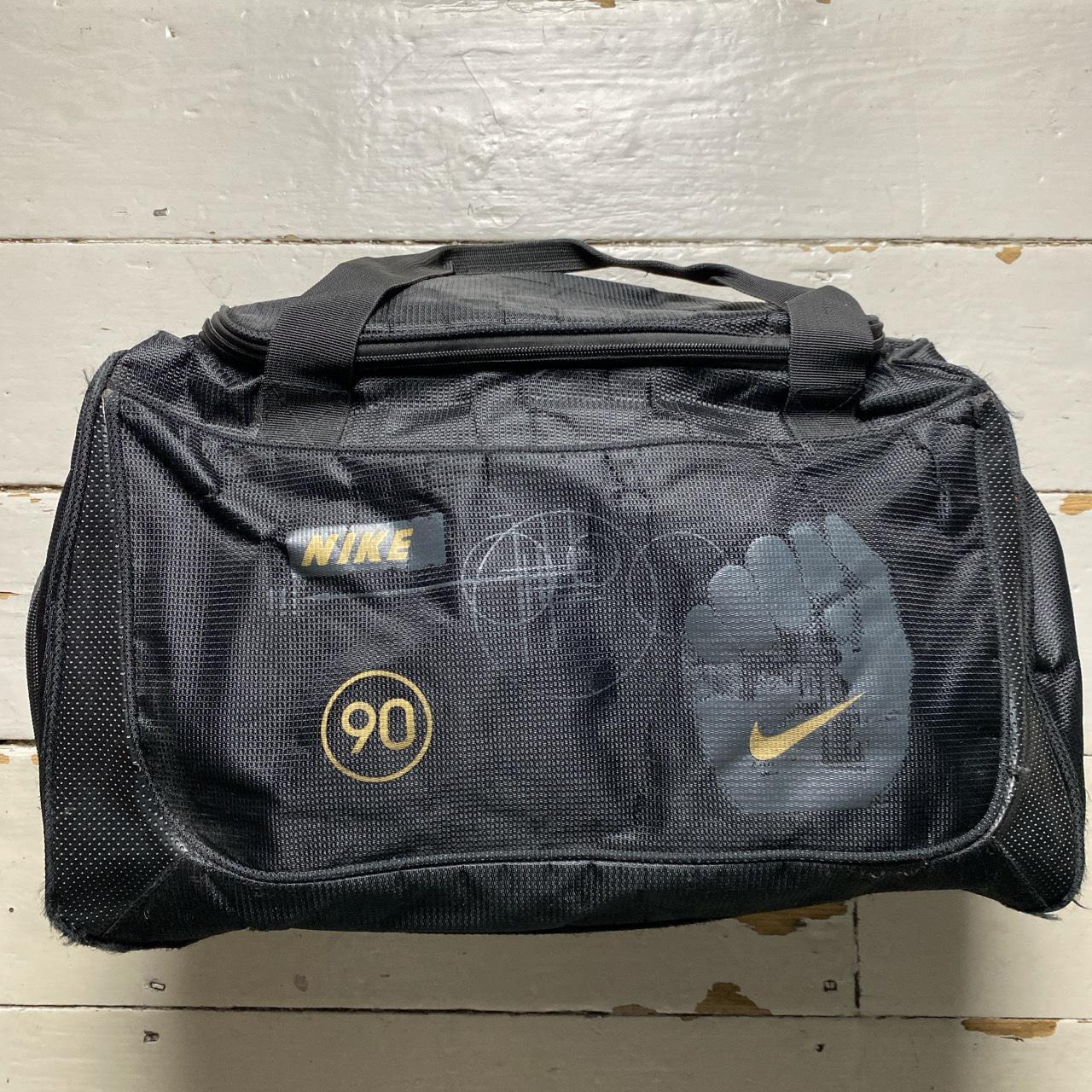 Nike Total 90 Vintage Black and Gold Duffel Bag