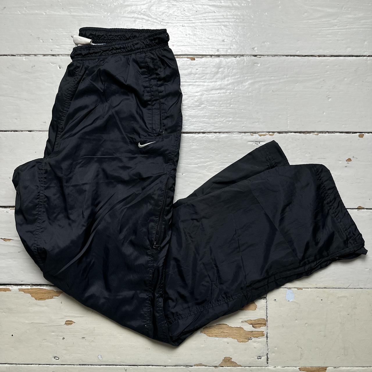 Nike Multi Swoosh Shell Baggy Track Pant Black and White Bottoms