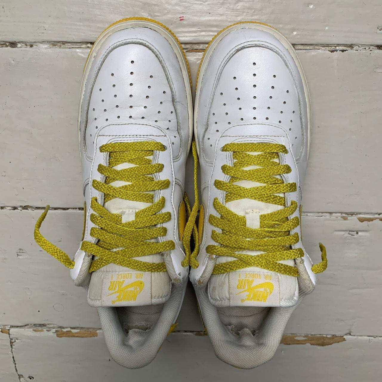 Nike Air Force 1 White and Yellow