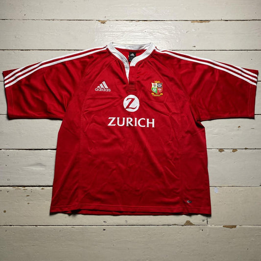 Adidas Rugby The Lions New Zealand 2005 Red Jersey