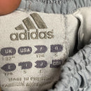 Adidas Silver and Grey Baggy Shell Track Pant Bottoms (L)