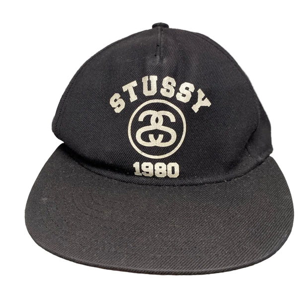 Stussy Vintage 90's Green Brim Black and White Snapback Cap – Wear