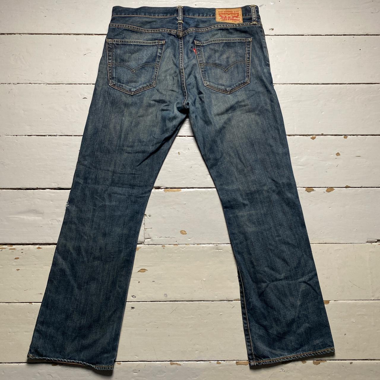 Levis 527 Baggy Navy Stonewash Jeans