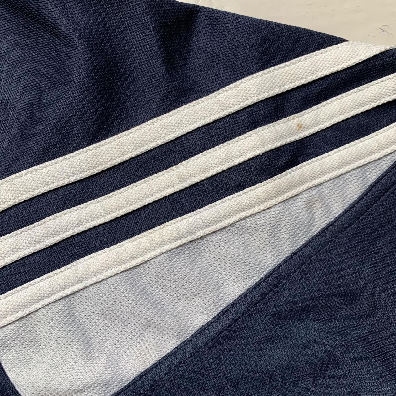 Adidas Climalite Vintage Navy White and Silver T Shirt