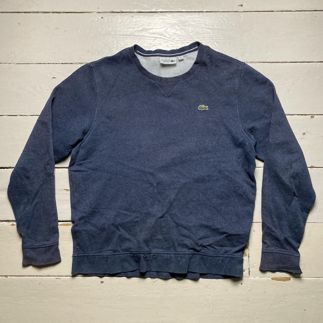 Lacoste Navy and Green Croc Jumper