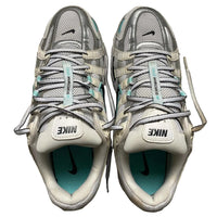 Nike P-6000 White Black and Blue Trainers (UK 7)