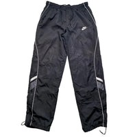Nike Black and White Shell Trackpant Baggy Bottoms (S)